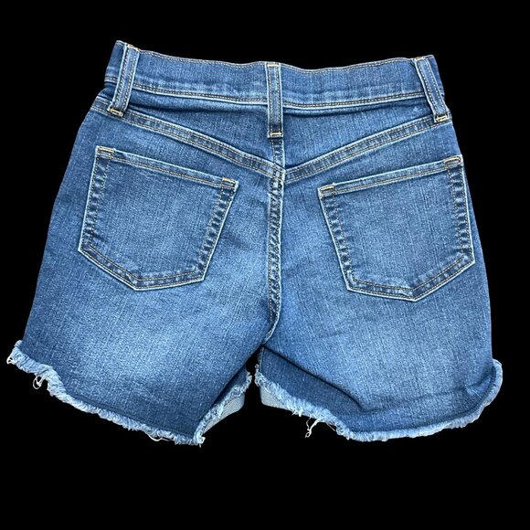 👣 5/$25 - Medium Wash Jean Short w/ Raw Hem - Picture 2 of 2
